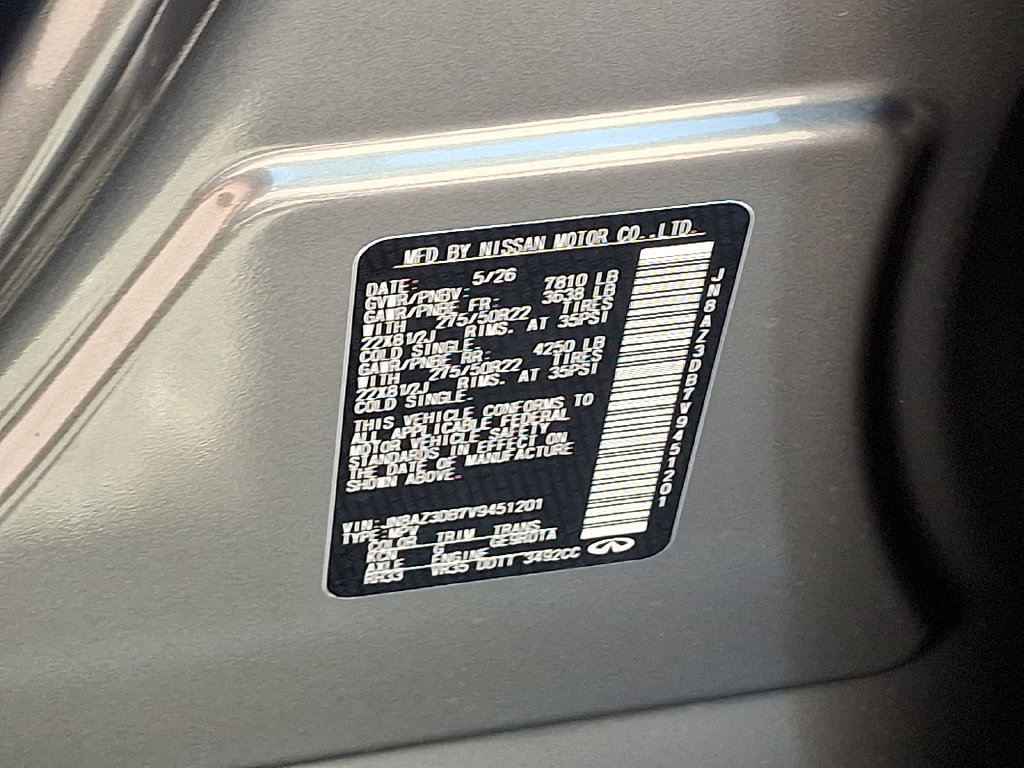 New 2027 INFINITI QX80 Sensory AWD/4WD image 21