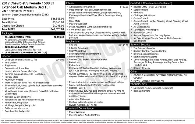 Used 2017 Chevrolet Silverado 1500 LT w/ All Star Edition image 4