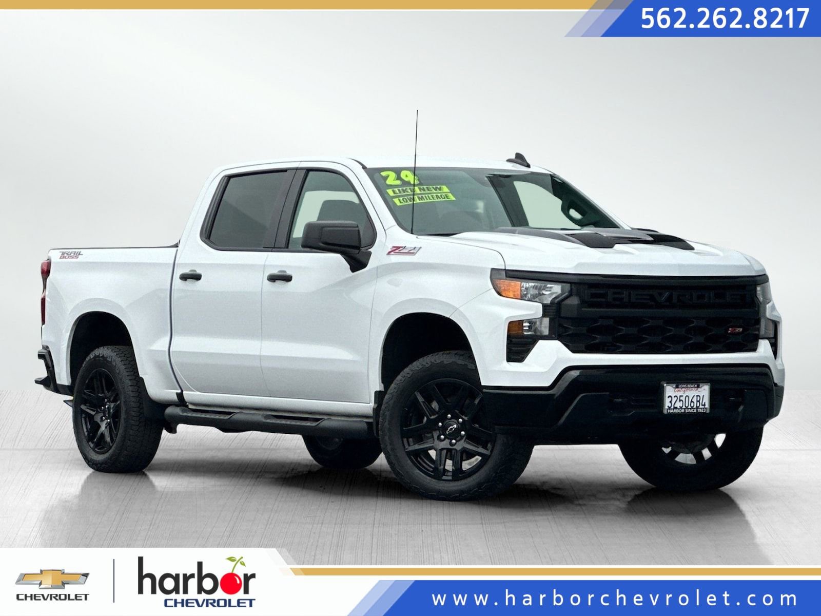 Certified 2024 Chevrolet Silverado 1500 Custom Trail Boss w/ Turbomax Blackout Package