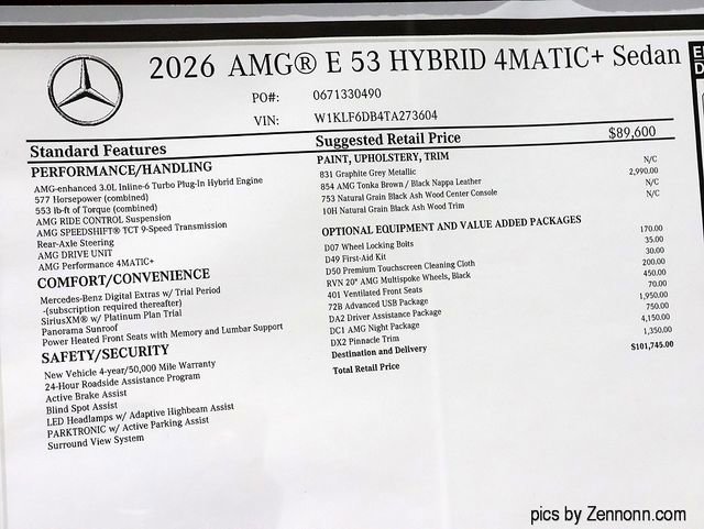 New 2026 Mercedes-Benz E 53 AMG e 4MATIC Sedan image 31