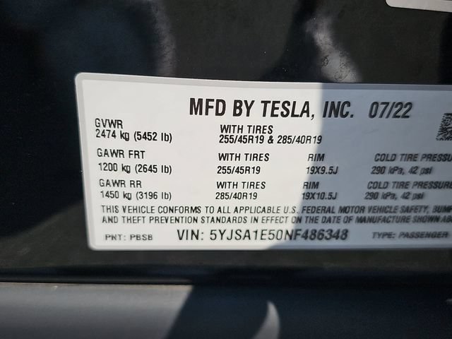 Used 2022 Tesla Model S AWD/4WD image 32