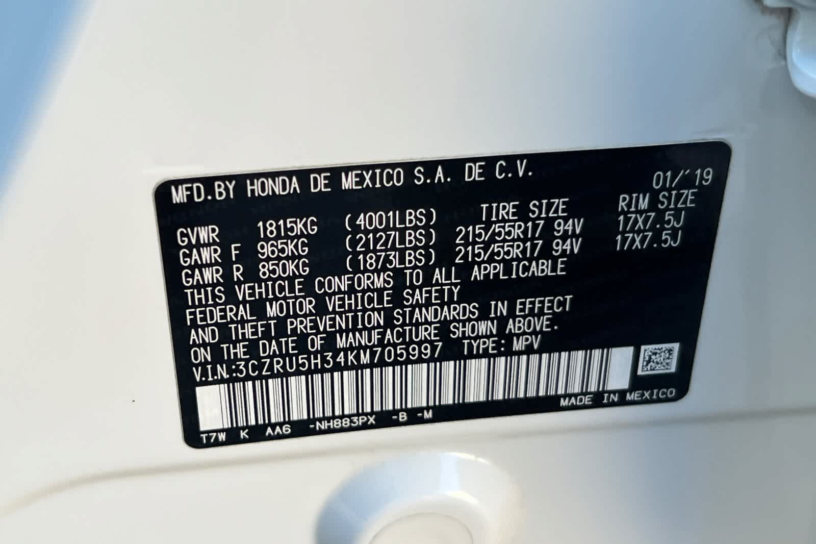 Used 2019 Honda HR-V LX image 31