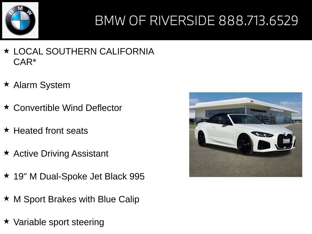 Used 2025 BMW 430i Convertible w/ M Sport Package RWD image 15