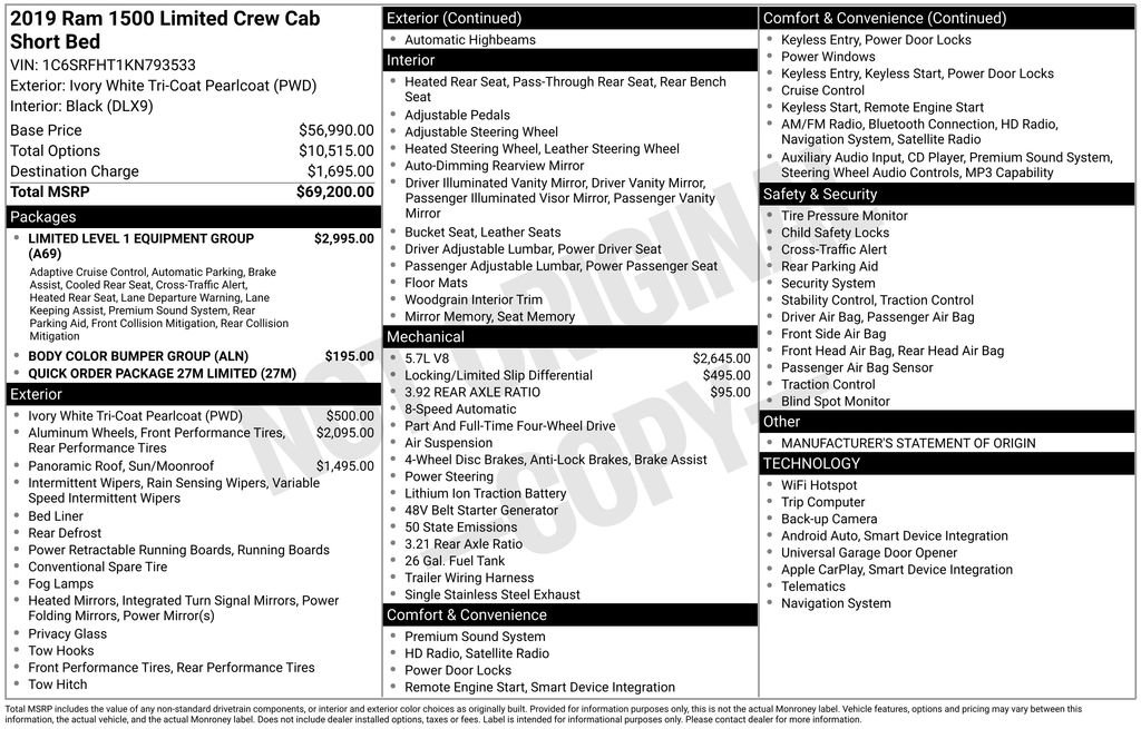 Used 2019 RAM 1500 Limited image 35