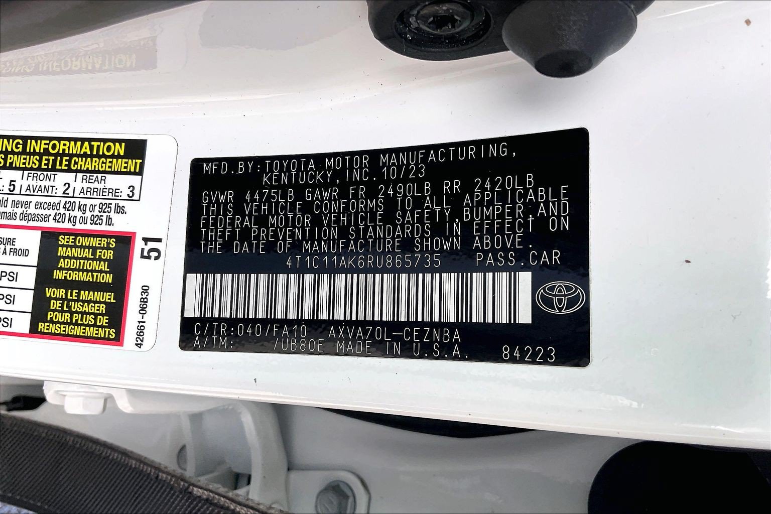 Used 2024 Toyota Camry LE FWD image 36