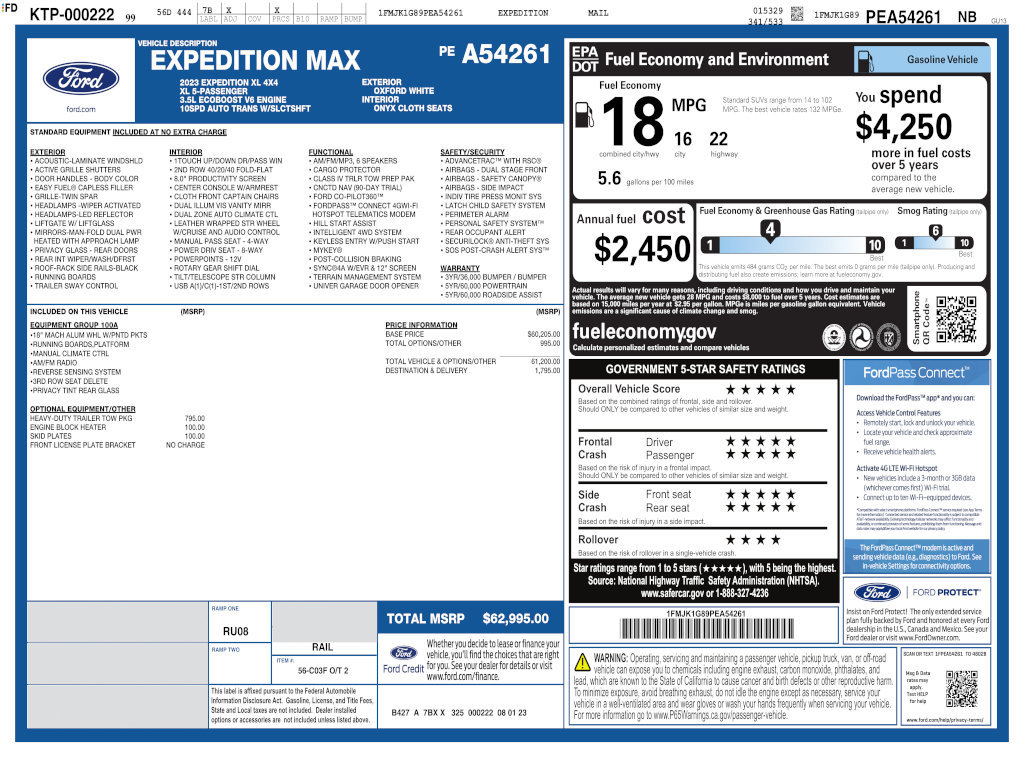 Used 2023 Ford Expedition Max XL AWD/4WD image 4