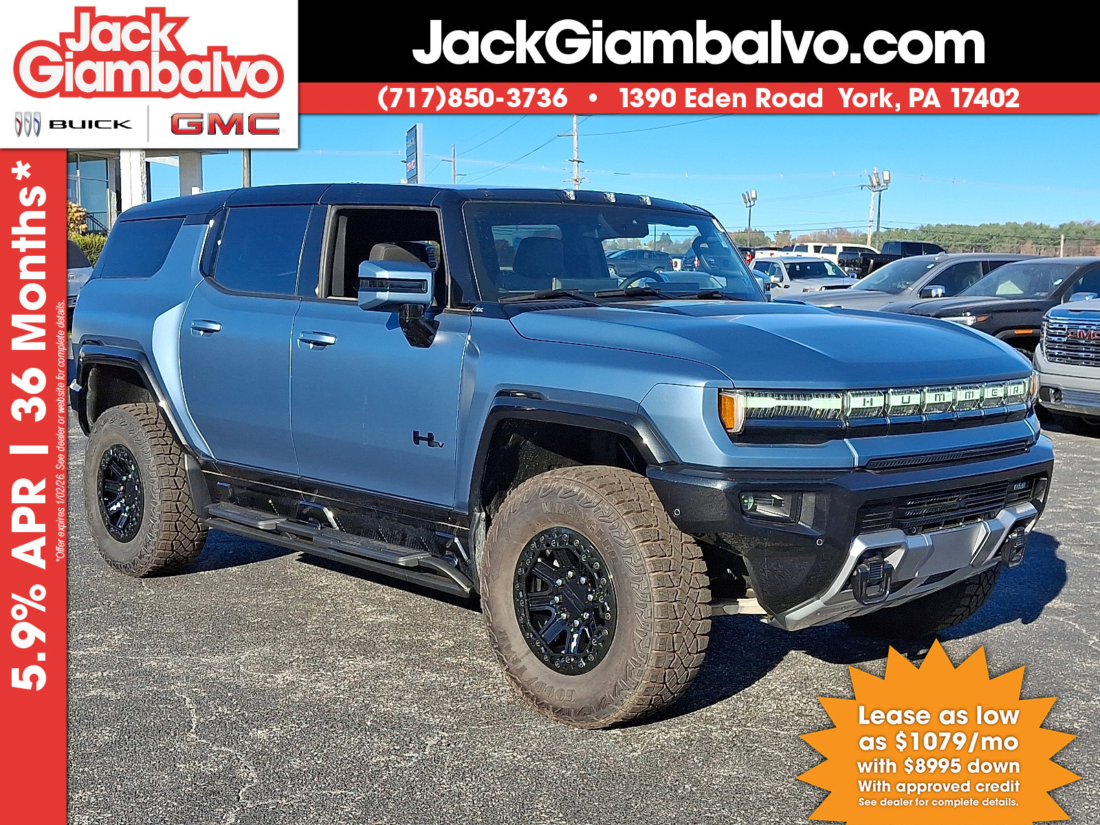 New 2024 GMC Hummer EV 3X w/ Omega Edition image 1