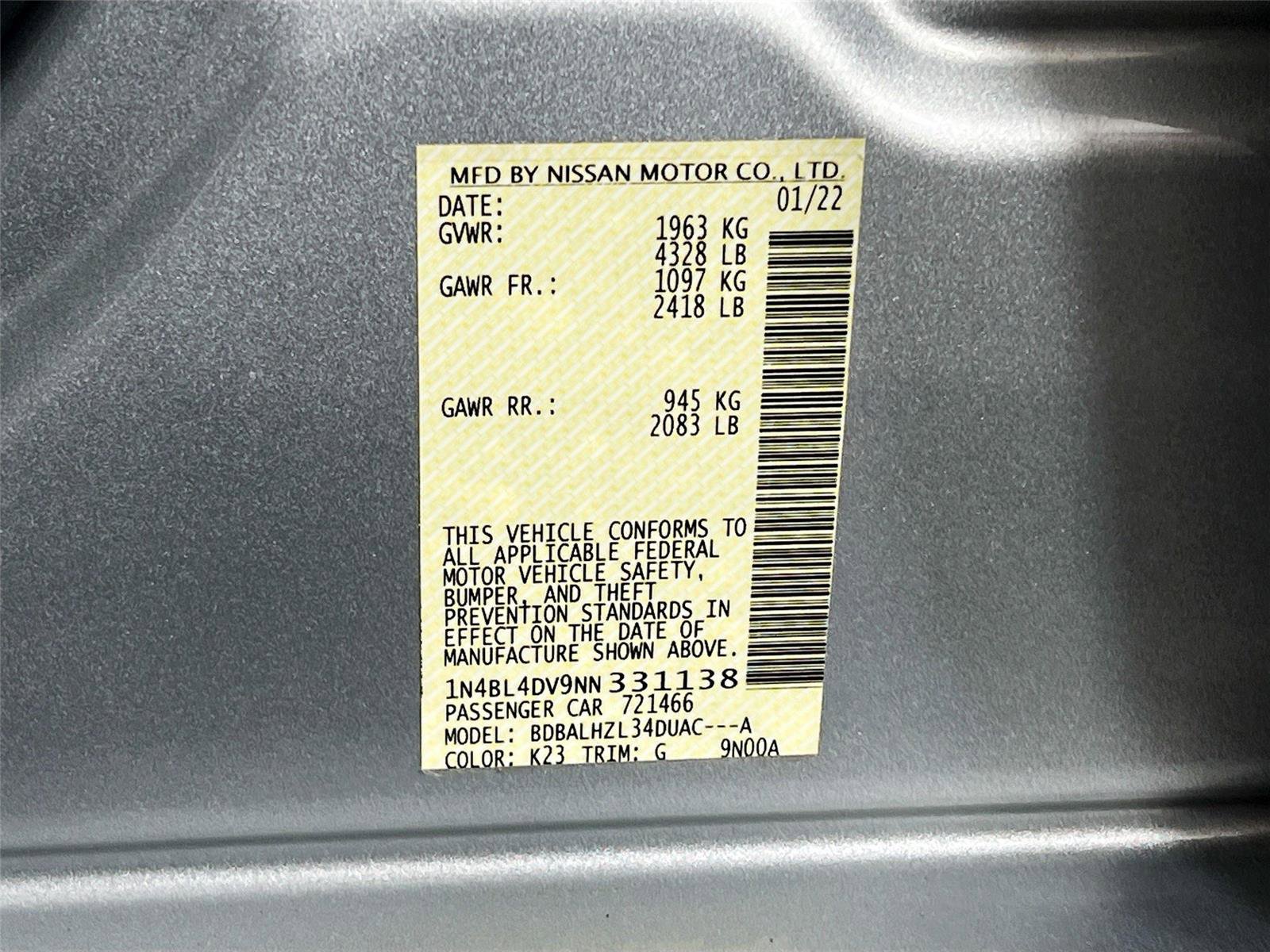 Used 2022 Nissan Altima 2.5 SV w/ SV Premium Package FWD image 32