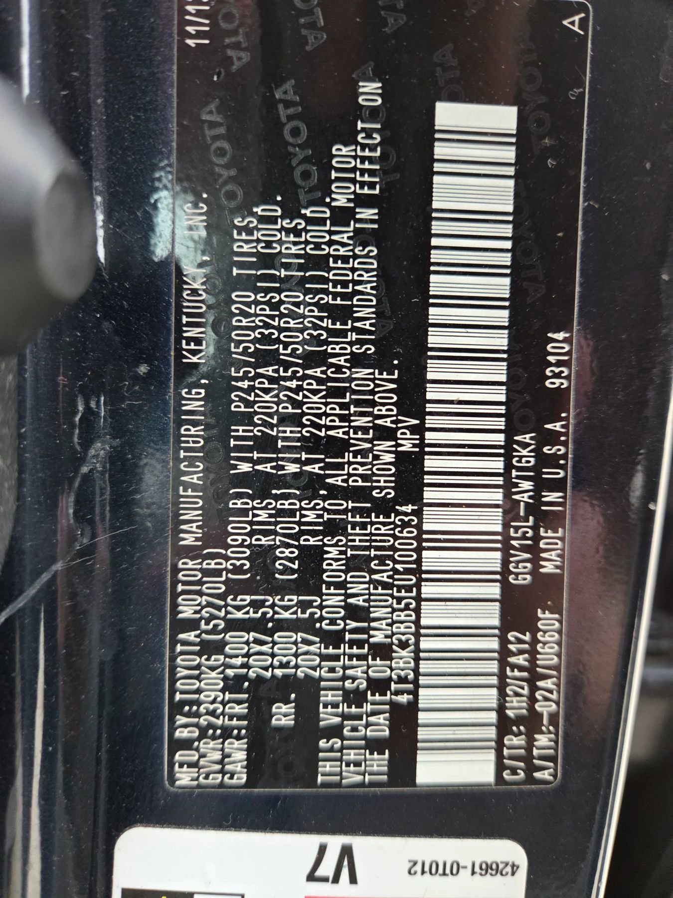 Used 2014 Toyota Venza LE w/ Tow Prep Package image 13