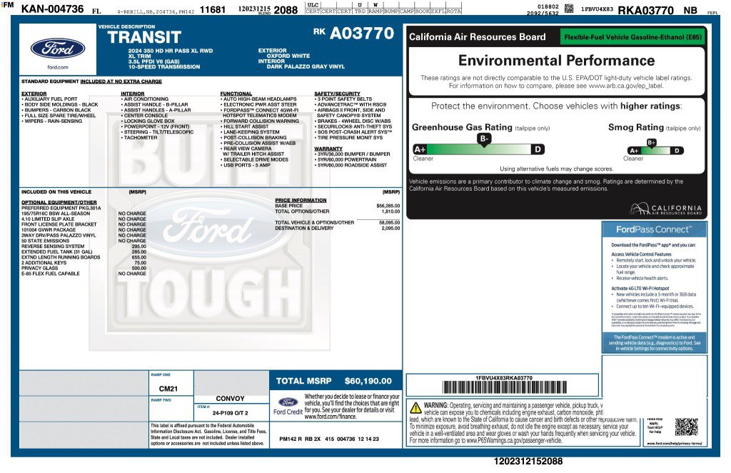Used 2024 Ford Transit 350 XL RWD image 38