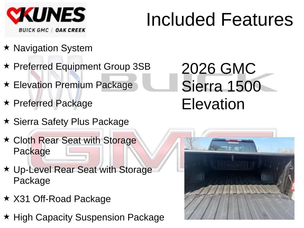 New 2026 GMC Sierra 1500 Elevation w/ Elevation Premium Package AWD/4WD image 2