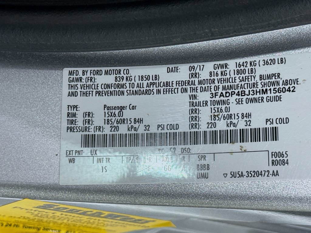 Used 2017 Ford Fiesta SE FWD image 37