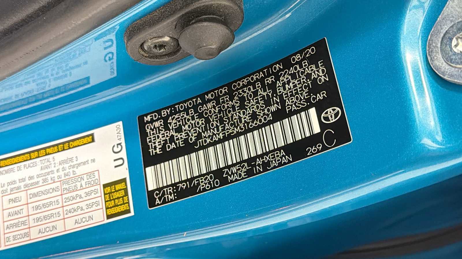 Certified 2021 Toyota Prius Prime LE FWD image 11