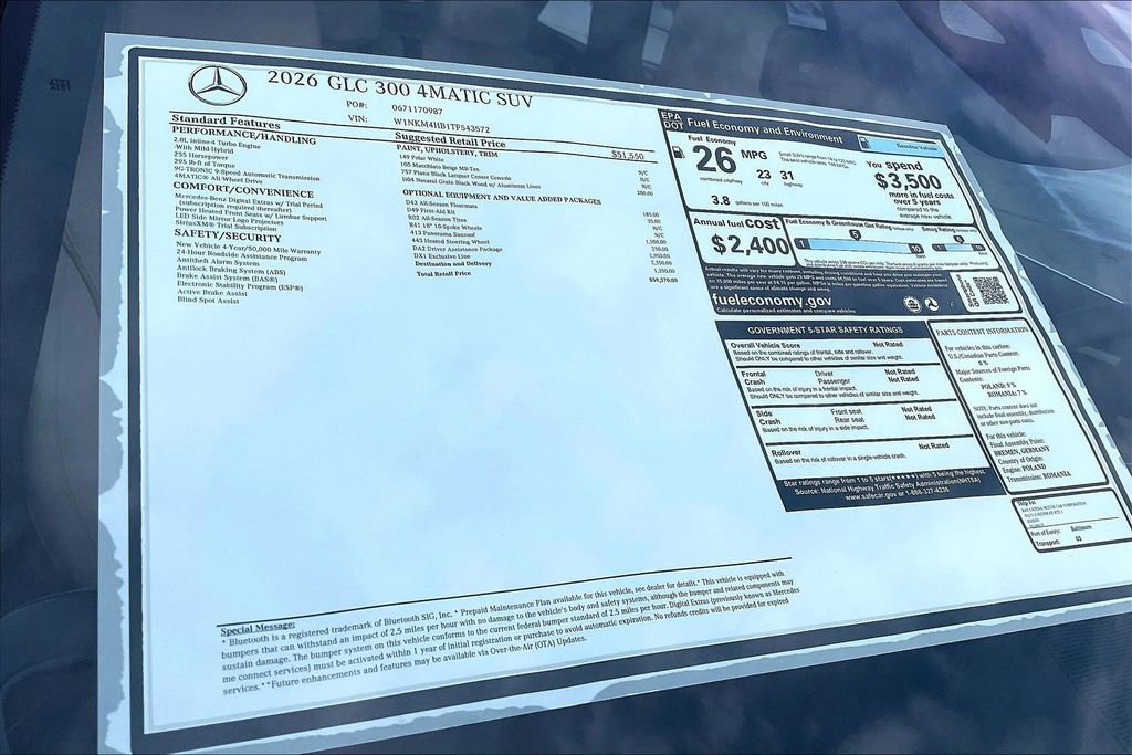 Used 2026 Mercedes-Benz GLC 300 4MATIC image 13