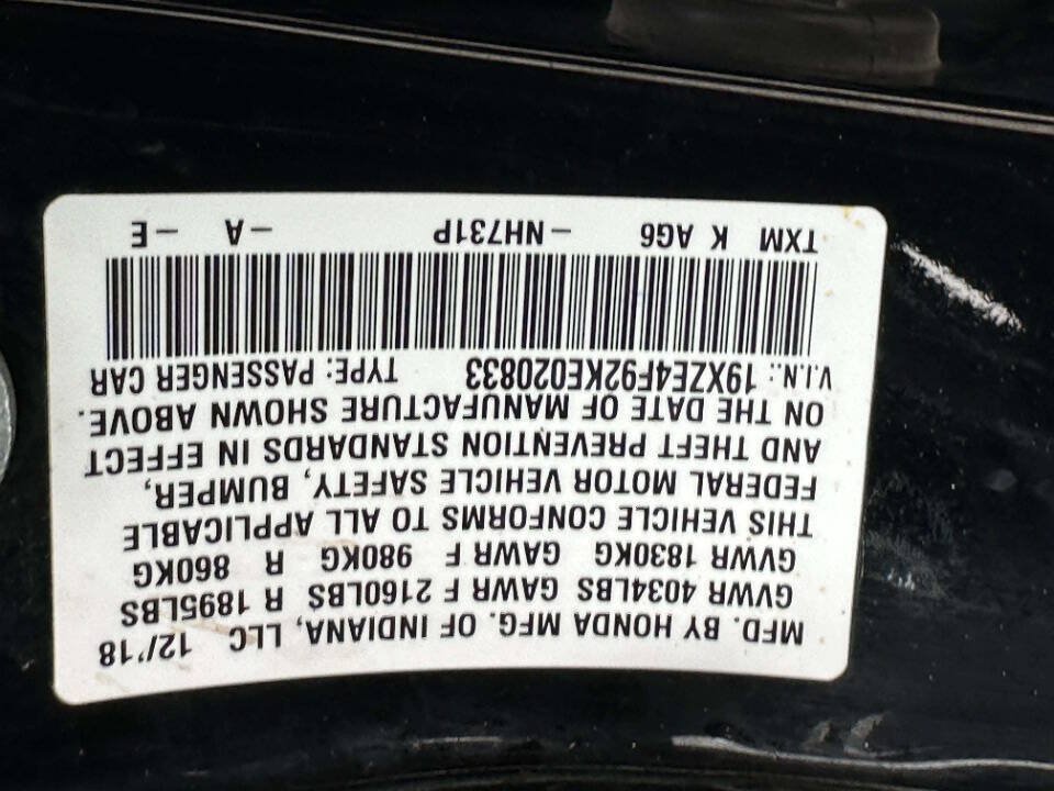 Used 2019 Honda Insight Touring image 27