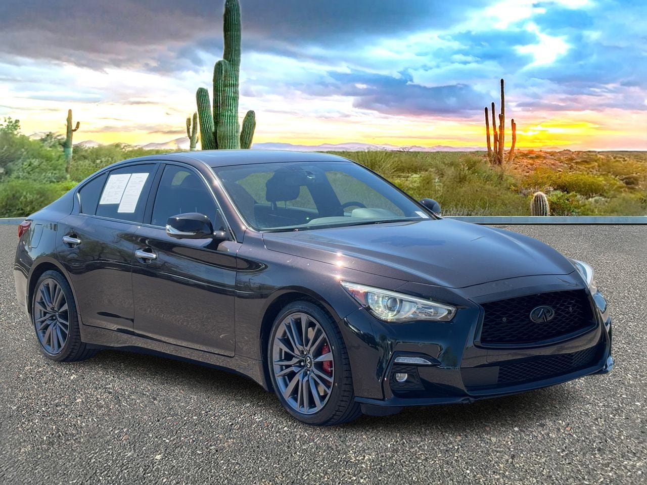 Certified 2023 INFINITI Q50 Red Sport 400 w/ Black Opal Edition image 7