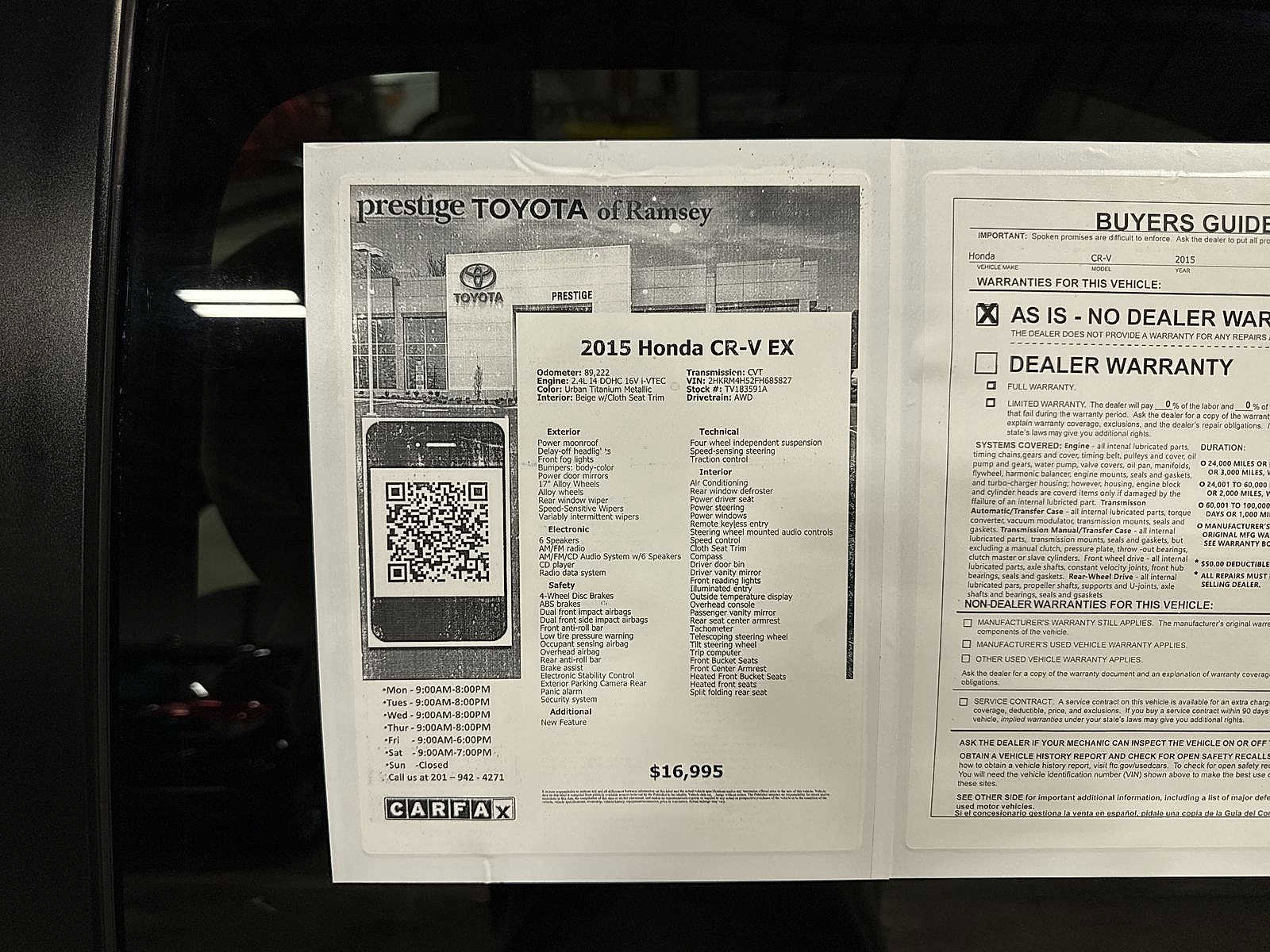 Used 2015 Honda CR-V EX image 13