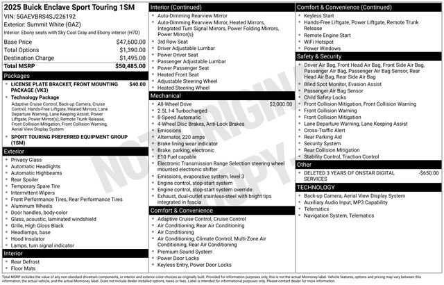 Certified 2025 Buick Enclave Sport Touring AWD/4WD image 25