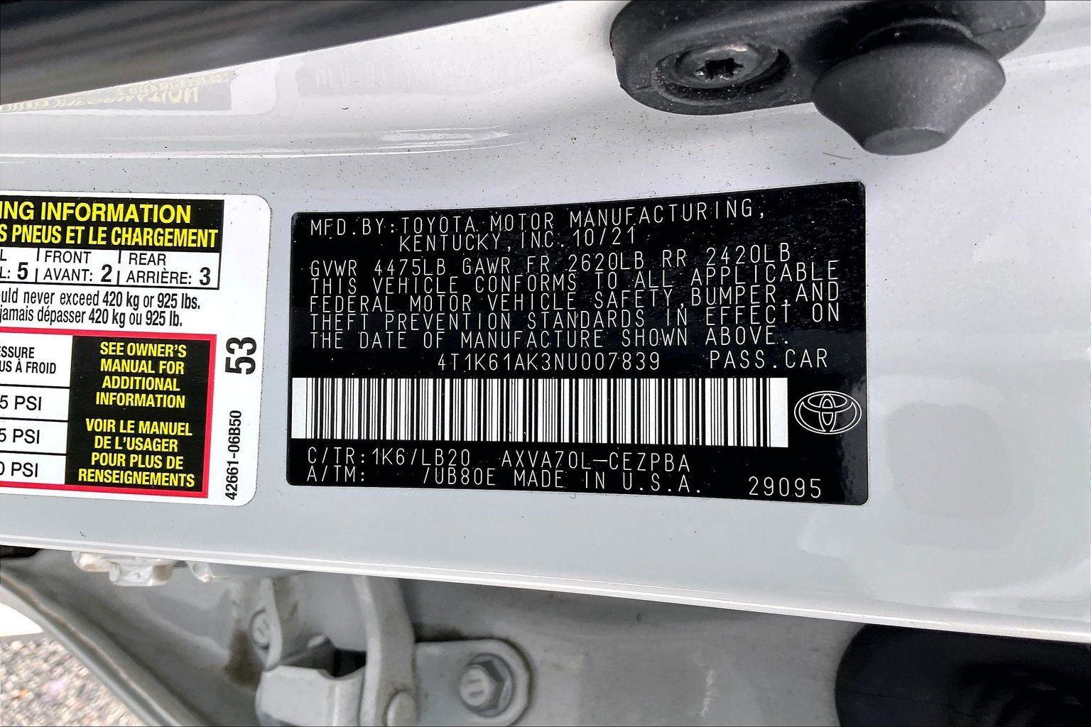 Used 2022 Toyota Camry XSE image 36