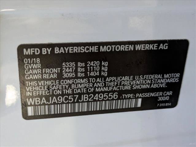 Used 2018 BMW 530e RWD image 25