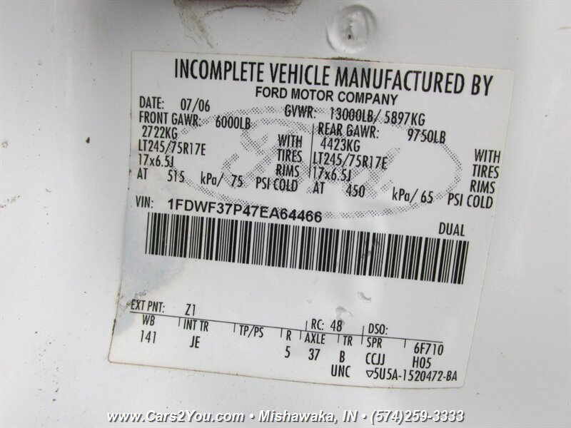 Used 2007 Ford F350 4x4 Regular Cab DRW Super Duty image 26