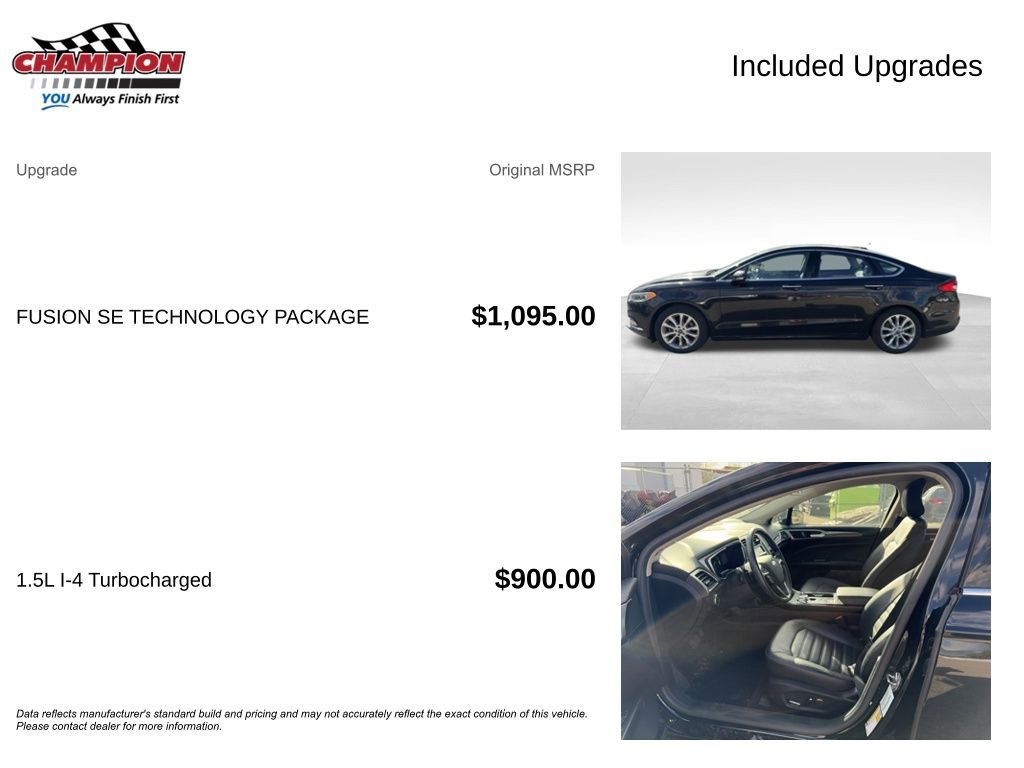 Used 2017 Ford Fusion SE w/ Fusion SE Technology Package FWD image 4
