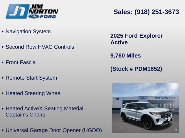 Used 2025 Ford Explorer Active w/ Active Comfort Package RWD image 21