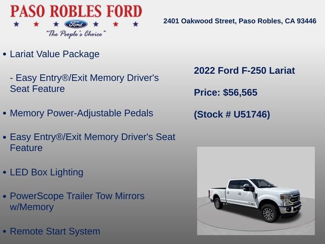 Used 2022 Ford F250 Lariat w/ Lariat Value Package AWD/4WD image 6