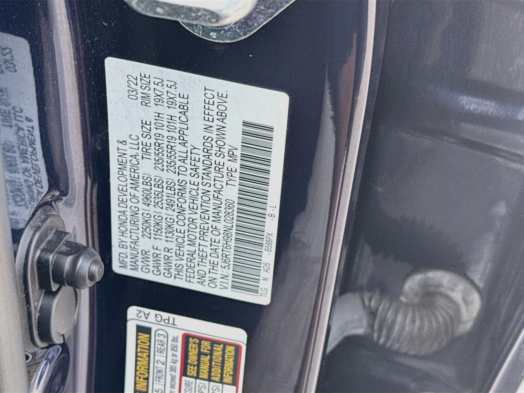 Certified 2022 Honda CR-V Touring image 38