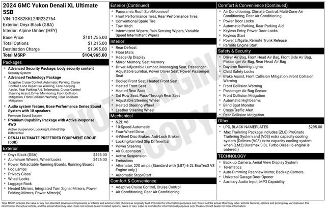 Used 2024 GMC Yukon XL Denali Ultimate image 12