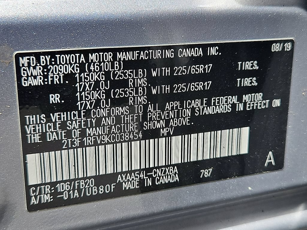Used 2019 Toyota RAV4 LE w/ All Weather Liner Package AWD/4WD image 25