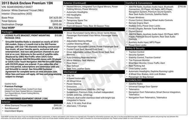 Used 2013 Buick Enclave Premium image 3