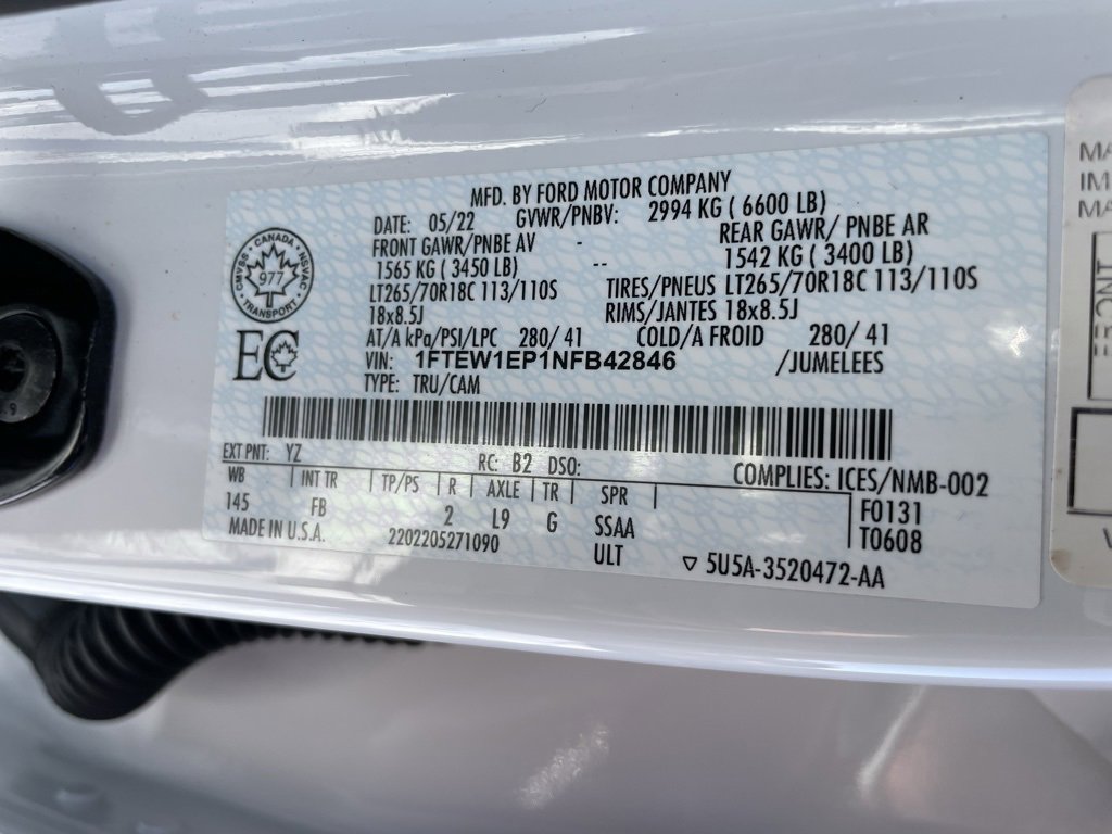 Used 2022 Ford F150 XLT w/ Equipment Group 302A High image 45