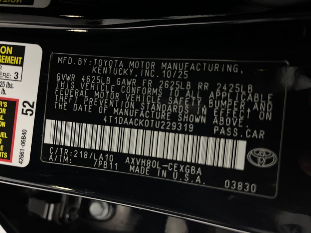 Used 2026 Toyota Camry XLE w/ Premium Plus Package image 81