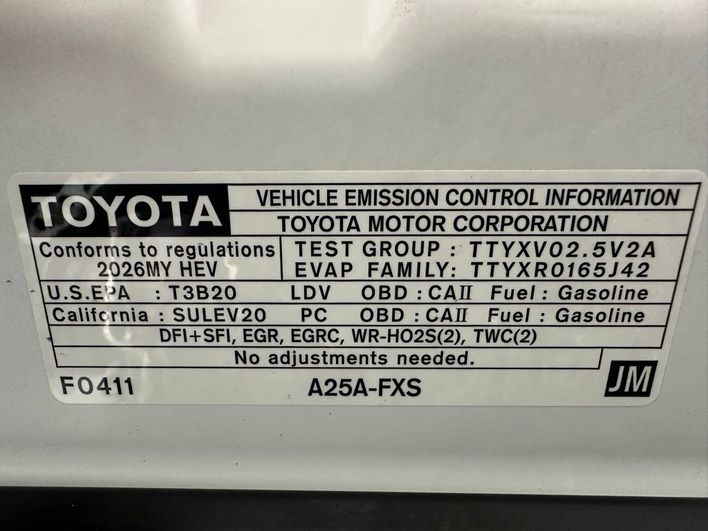 Used 2026 Toyota Camry LE FWD image 70