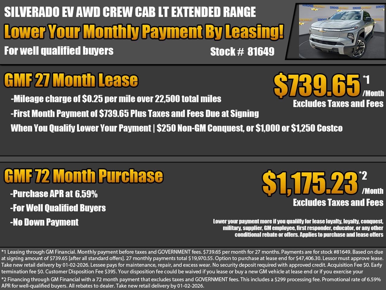 New 2026 Chevrolet Silverado EV LT w/ Premium Package image 2