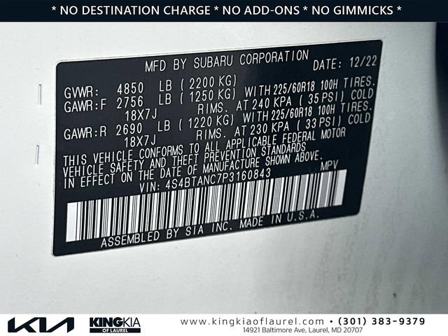 Used 2023 Subaru Outback Limited image 31