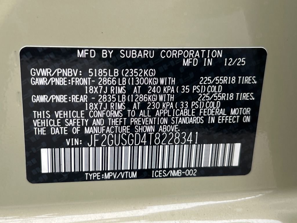 New 2026 Subaru Crosstrek 2.5i Sport image 31