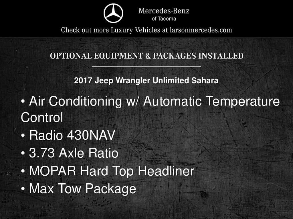 Used 2017 Jeep Wrangler Unlimited Sahara image 5