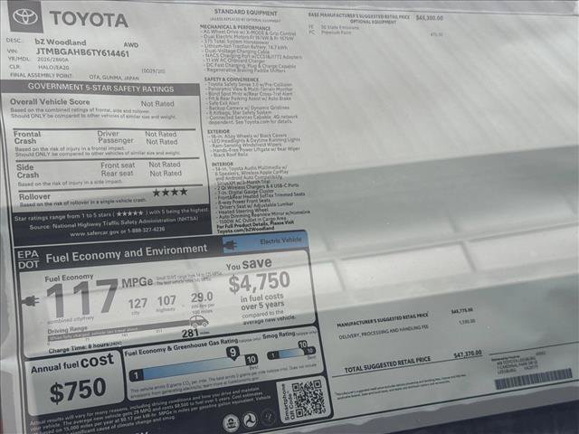 New 2026 Toyota bZ Woodland AWD/4WD image 24