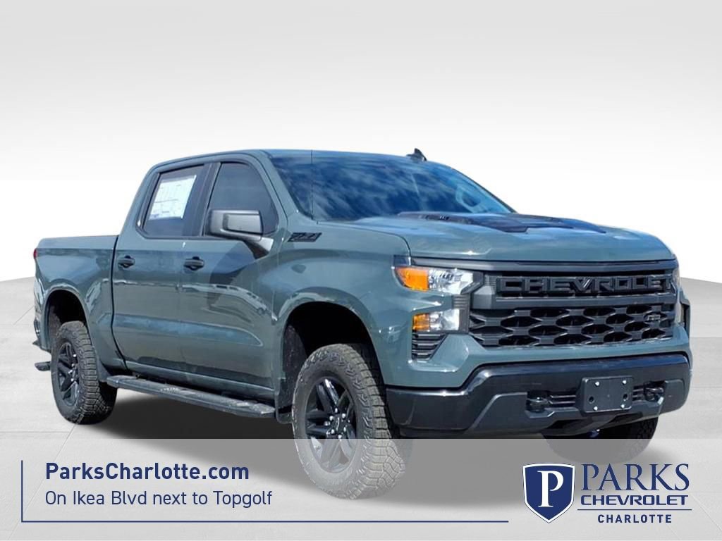 New 2026 Chevrolet Silverado 1500 Custom Trail Boss w/ Dark Appearance Package image 1