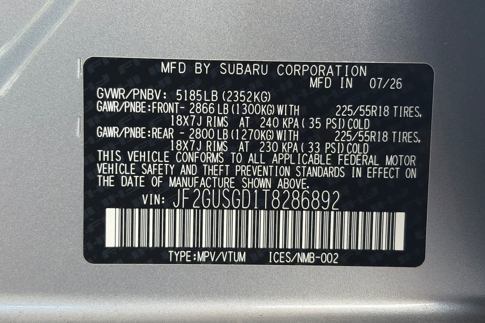 New 2026 Subaru Crosstrek 2.5i Sport AWD/4WD image 32