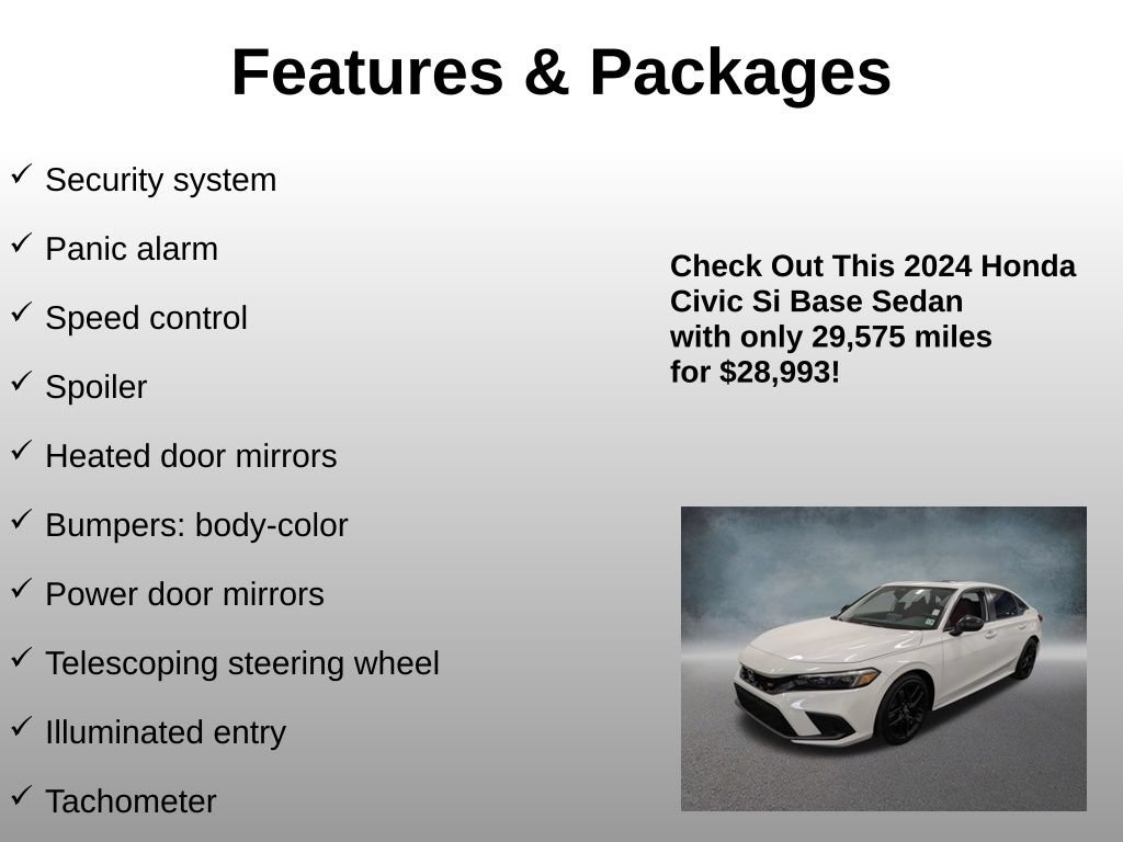 Certified 2024 Honda Civic Si image 20