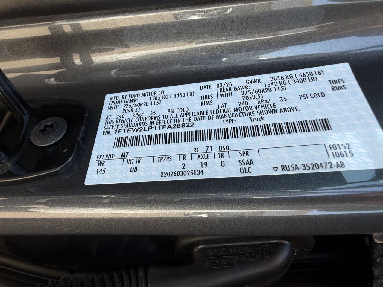 Used 2026 Ford F150 STX w/ Equipment Group 200A AWD/4WD image 33