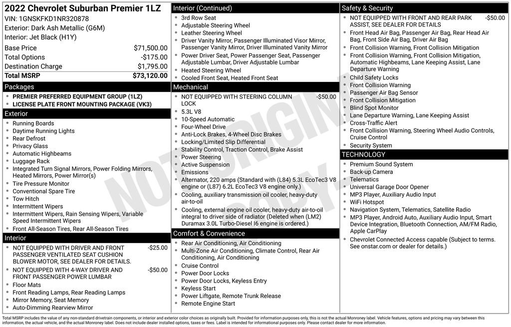 Used 2022 Chevrolet Suburban Premier AWD/4WD image 2