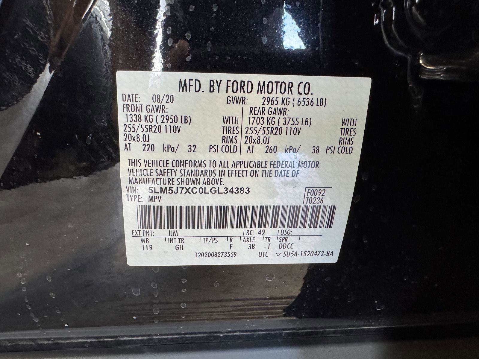 Used 2020 Lincoln Aviator Reserve w/ Equipment Group 201A image 45