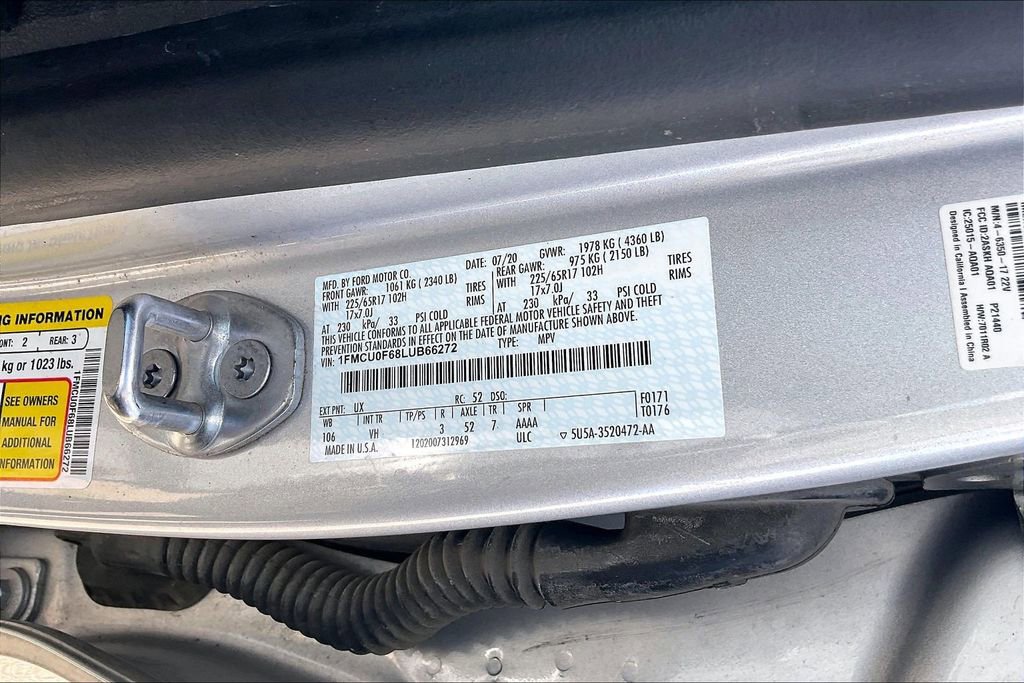Used 2020 Ford Escape S FWD image 16