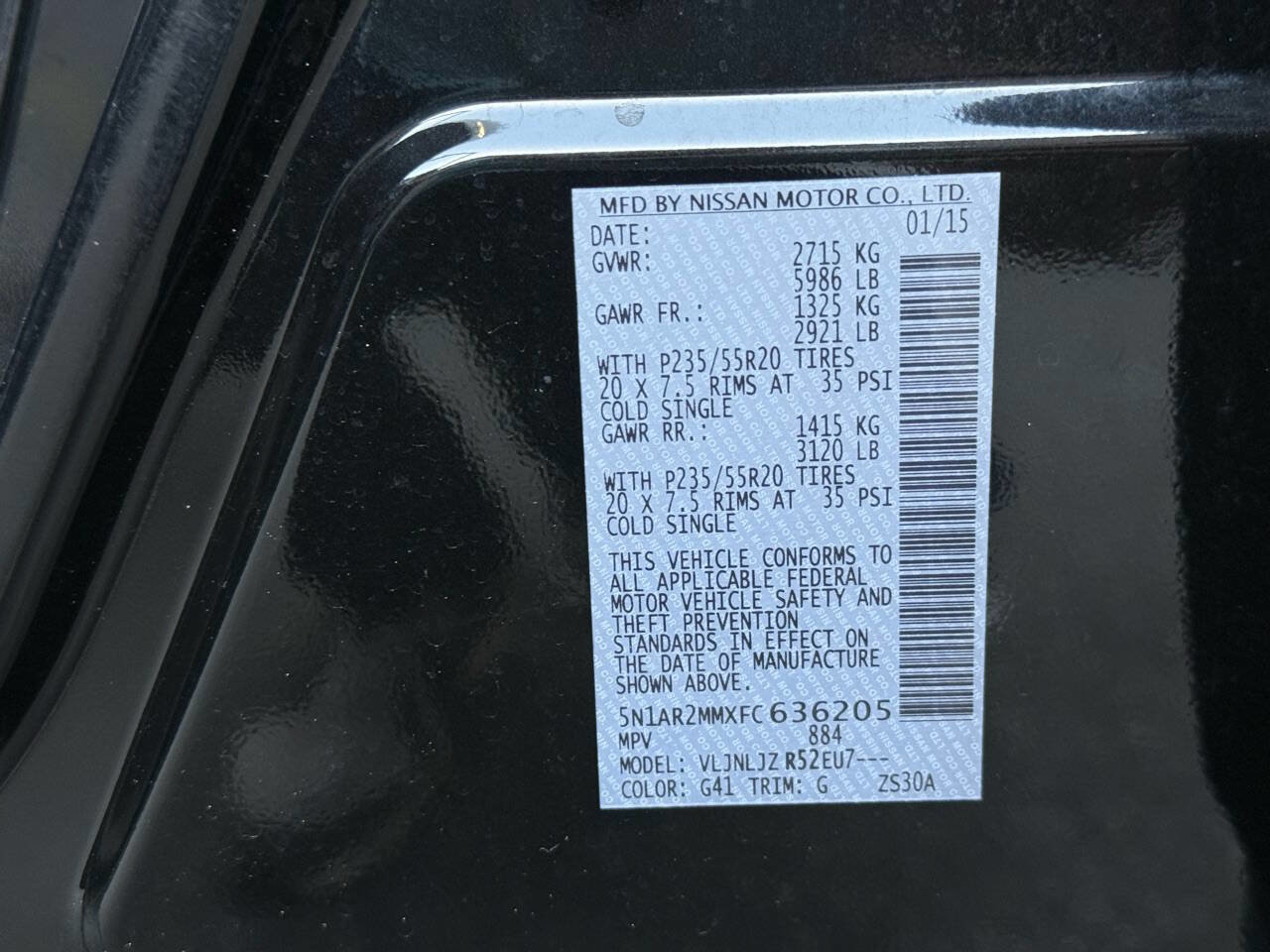 Used 2015 Nissan Pathfinder Platinum w/ Cargo Package AWD/4WD image 22