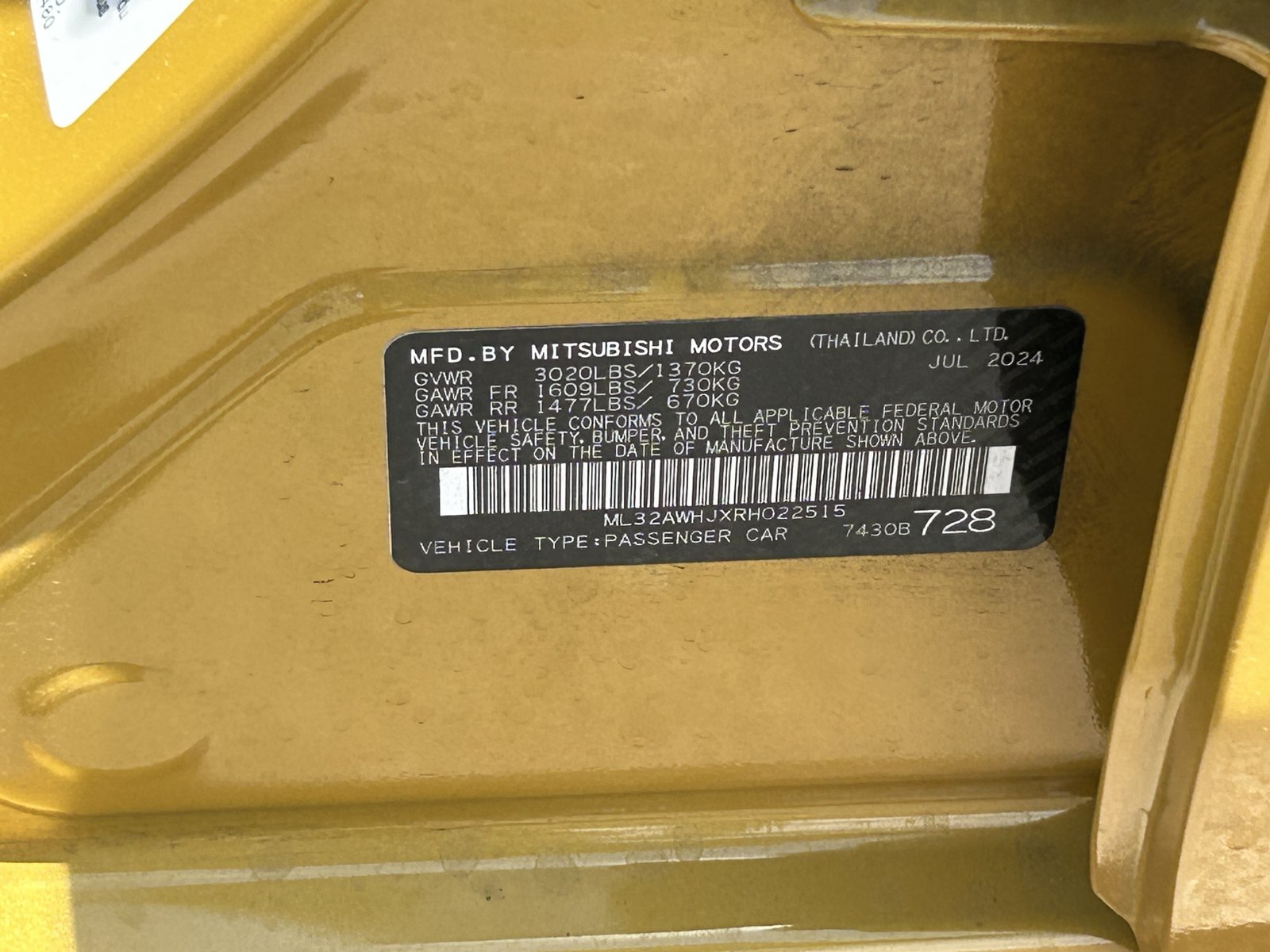 Used 2024 Mitsubishi Mirage Black Edition FWD image 32