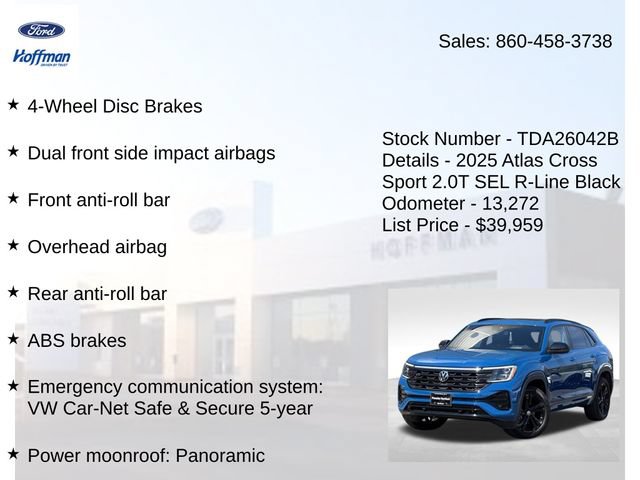 Used 2025 Volkswagen Atlas Cross Sport SEL R-Line AWD/4WD image 20